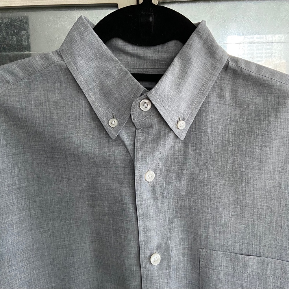 J. Crew Gray Chambray Button Down - image 1